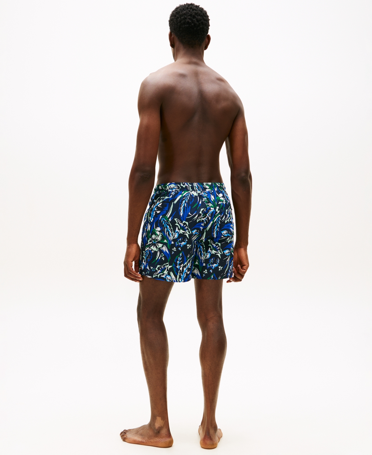 Tommy Hilfiger Men's Print Drawstring 5" Swim Trunks