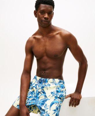 Men's Print Drawstring 5" Swim Trunks
