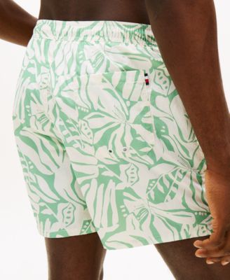 Men's Print Drawstring 5" Swim Trunks