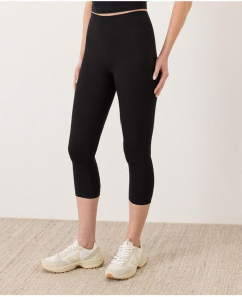 Женские укороченные леггинсы Pact Organic Cotton On The Go-To, цвет: Чёрный