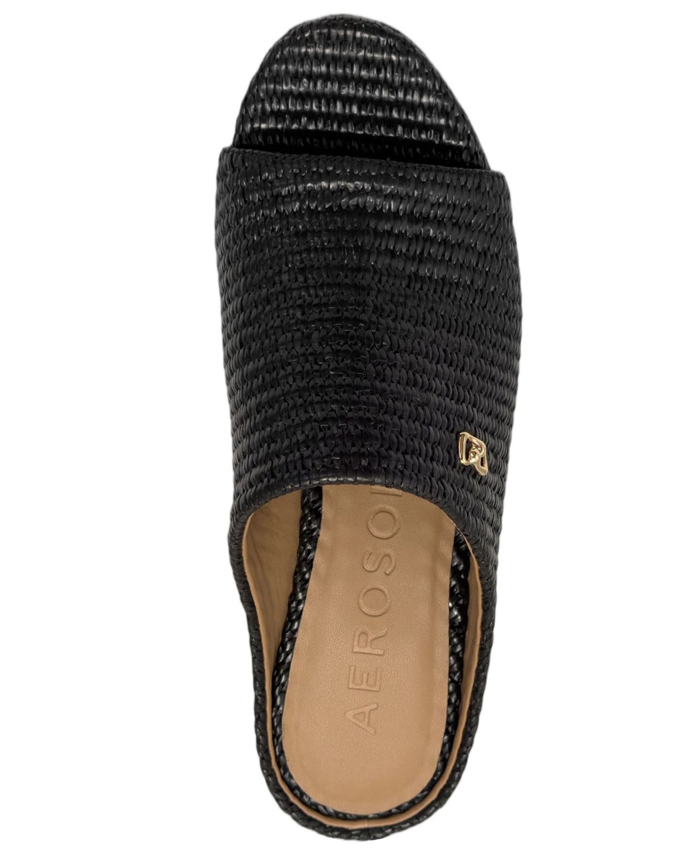Женские сандалии Aerosoles Cafe Slip-On Wedge, цвет: Чёрный — фото 4