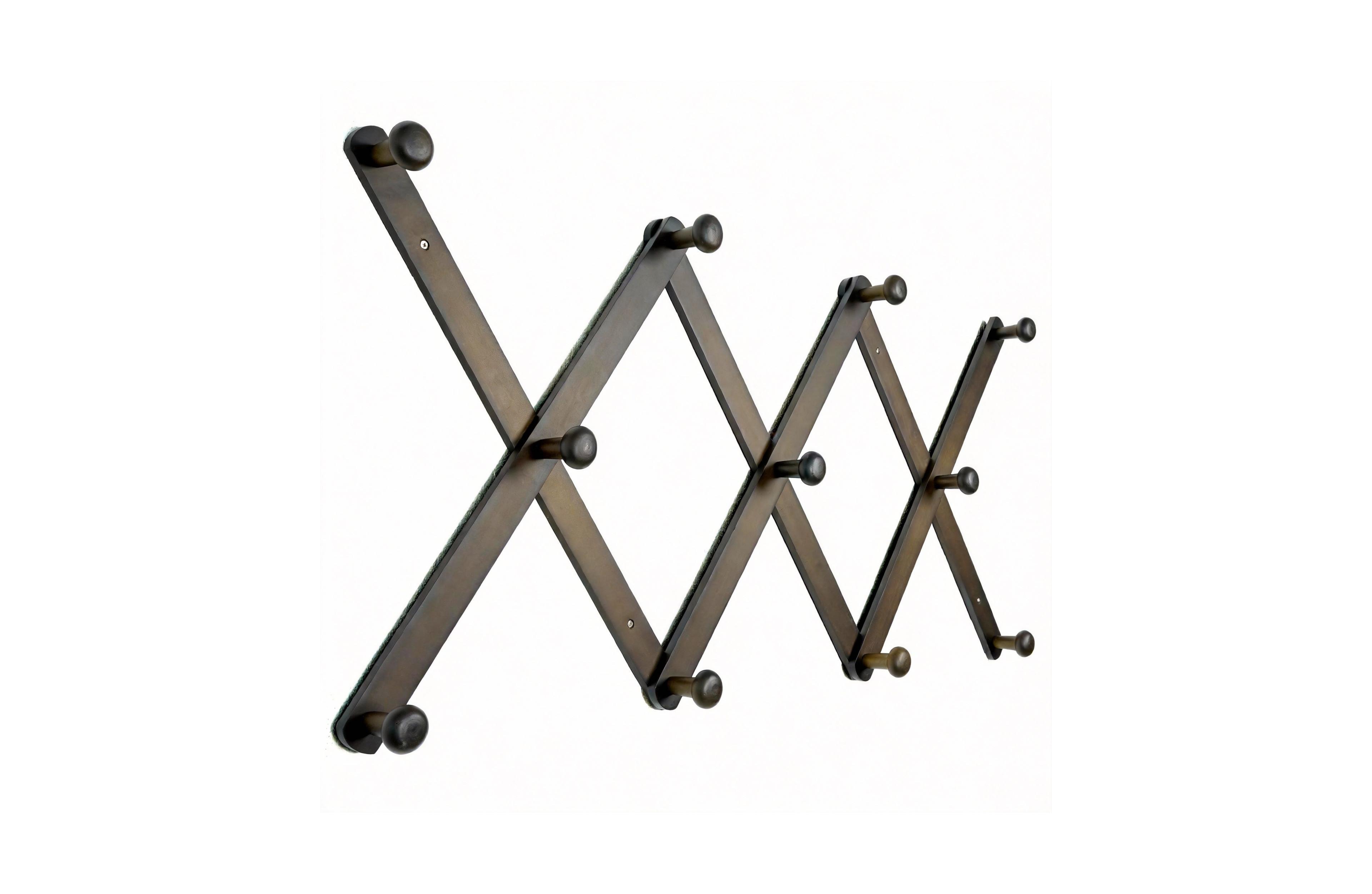 Yigii Wooden Accordion Coat Rack - Expandable, Space-saving, Durable