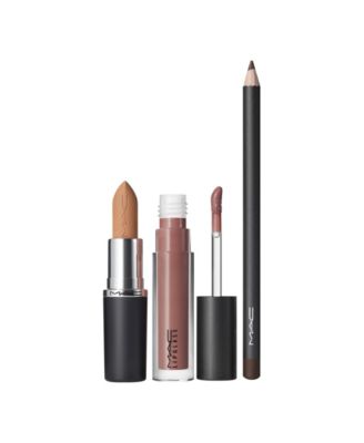 3-Pc. MACximal Lipstick, Lip Pencil and Lipglass Set Full Size, First at Macy's 