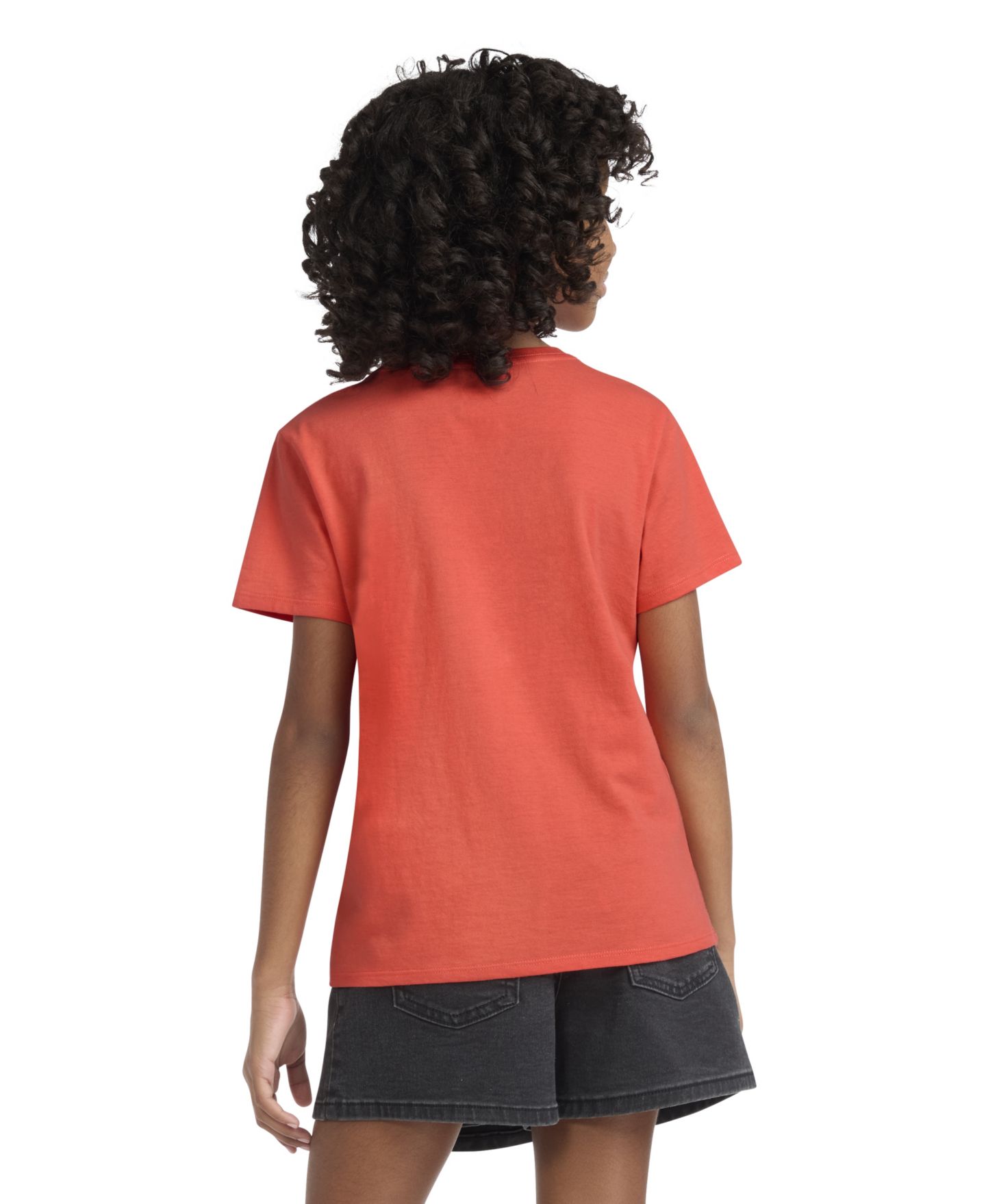 Футболка Levi's Round Neck T-Shirt для девочек, цвет: Яркий красный — фото 5