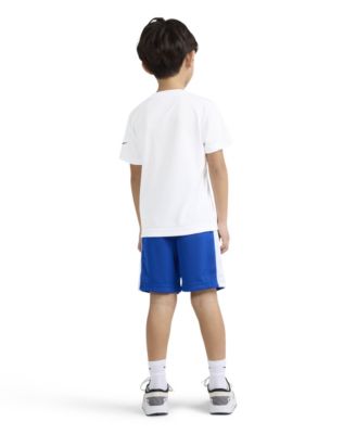 Boys' 4-7 Dri-FIT Swoosh T-Shirt and Shorts, 2-Piece Set