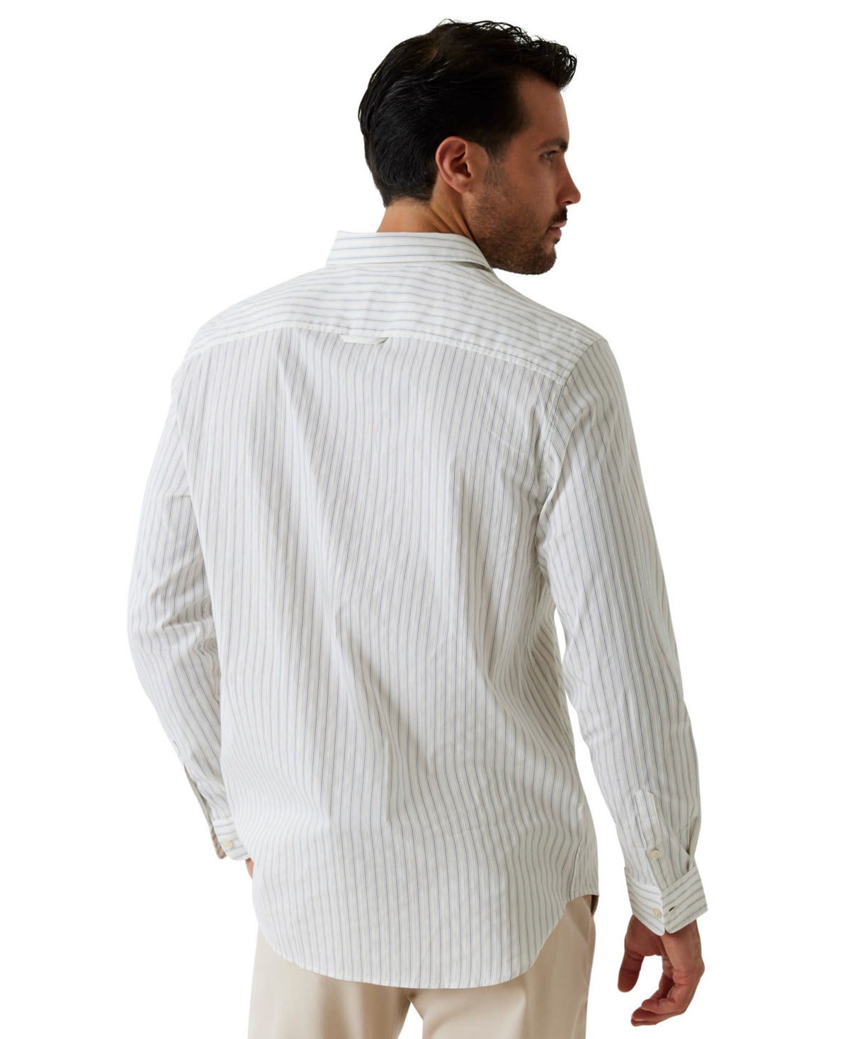 Guess Men's Regular-Fit Jacquard Stripe Shirt