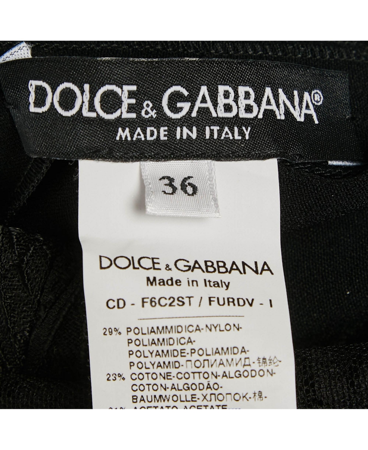 Pre-Owned Dolce & Gabbana Women's Black Brocade Mesh Floral Lace Mini Dress