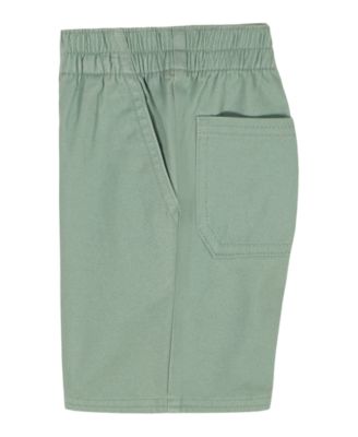 Boys' 2T-5T Short-Sleeve Dino Print Striped Shirt & Shorts, 2-Piece Set