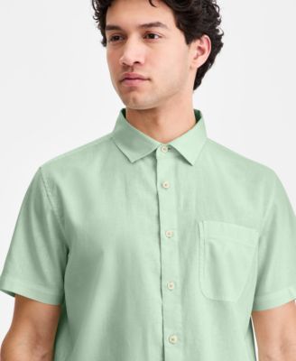 Men's Garment Dyed Linen Blend Hero Shirt