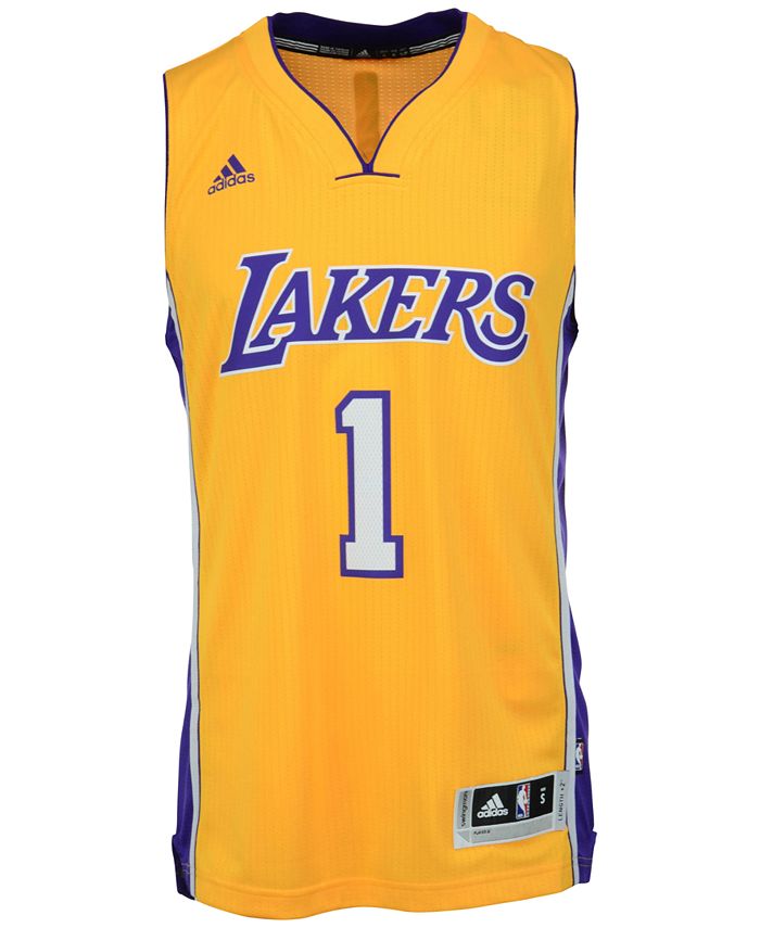 Los Angeles Lakers Adidas Basketball Jersey Yellow Swingman 