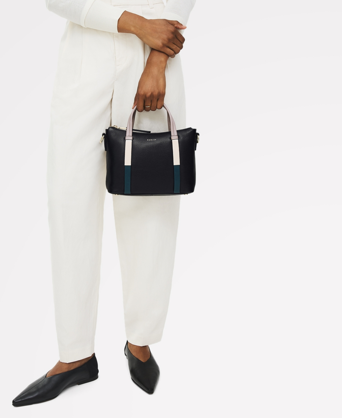 Radley London Waterloo Way Small Zip Top Satchel Bag