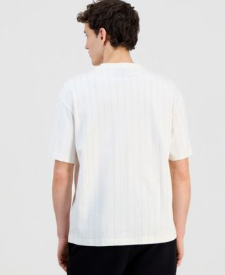 Men's Cotton Striped Crewneck T-Shirt