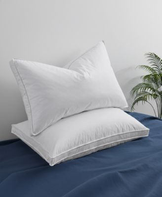 Medium Firm Goose Feather Down 2-Pack Pillows, King