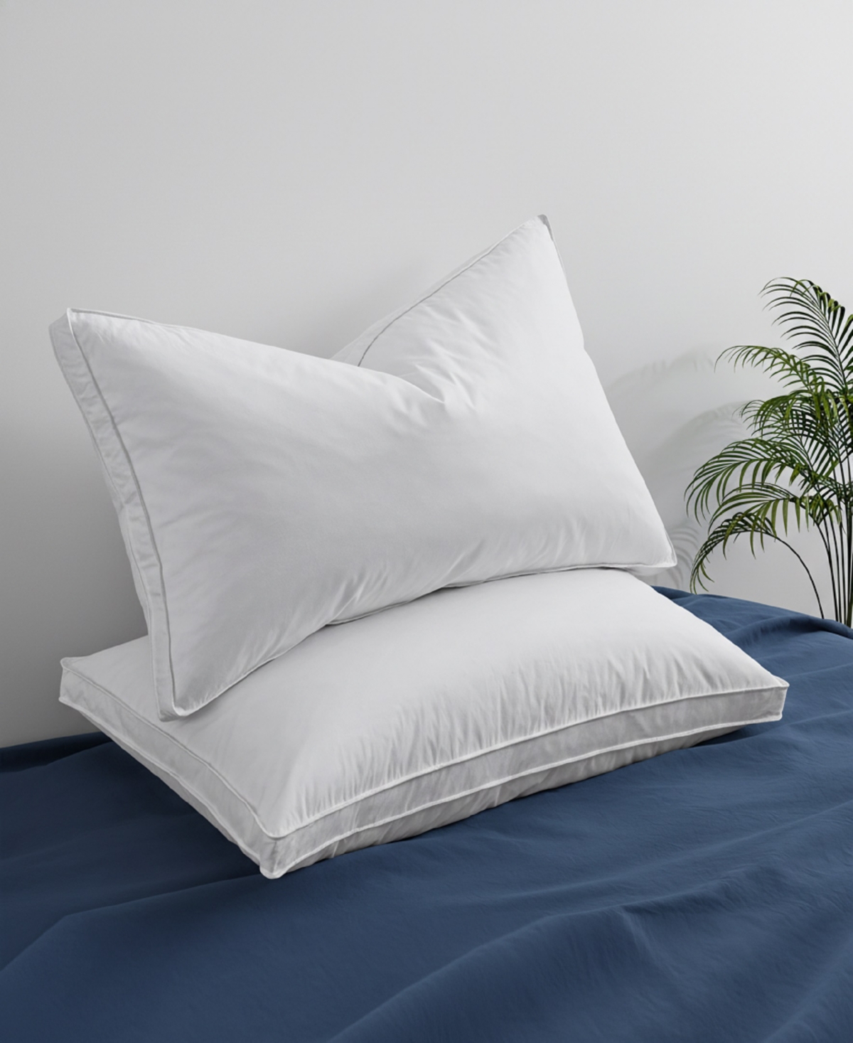 Unikome Medium Firm Goose Feather Down 2-Pack Pillows