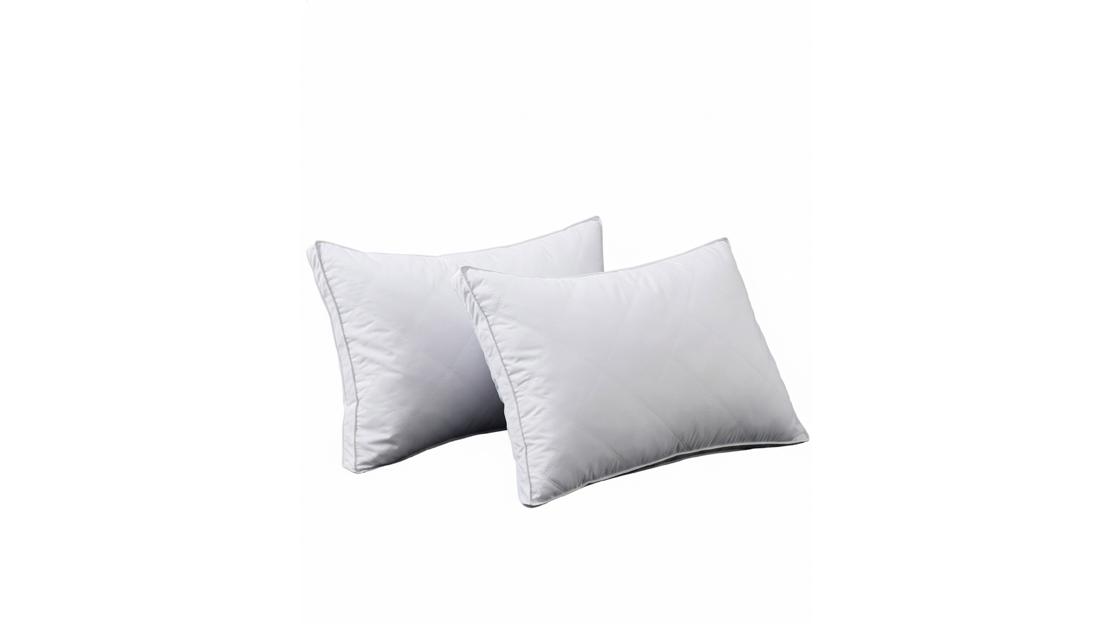 Unikome Gusseted Goose Feather 2-Pack Pillows, Standard