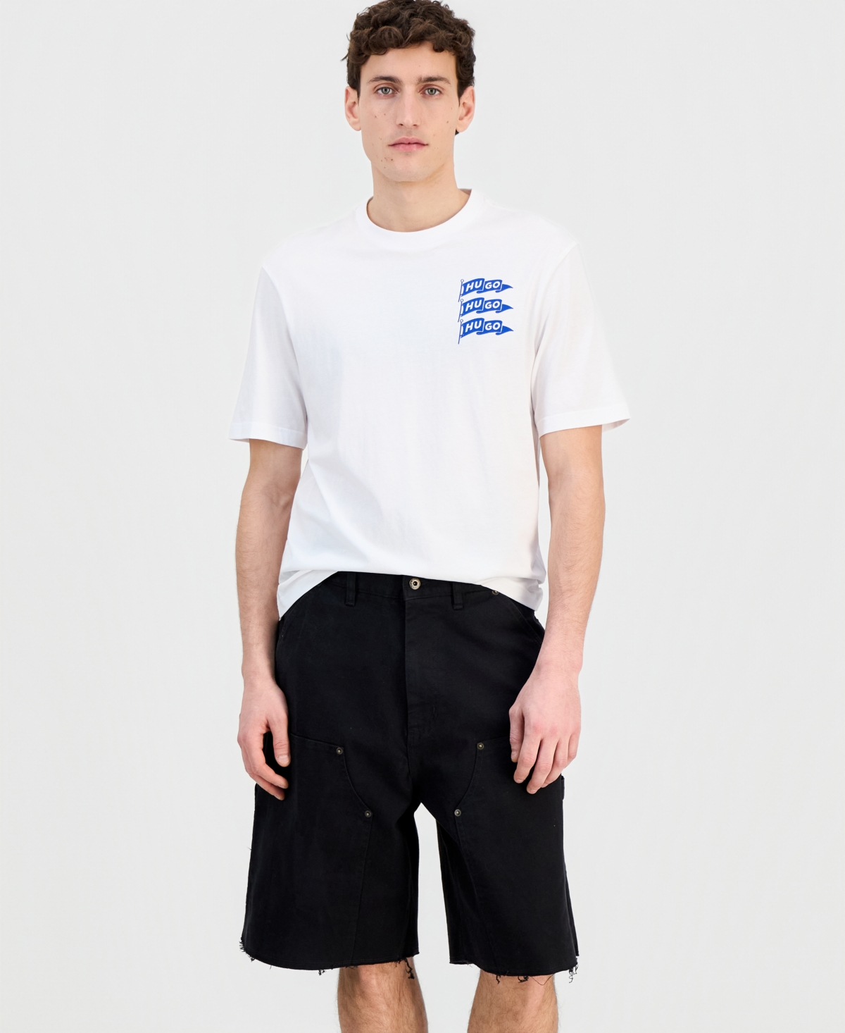 Hugo Boss Men's Cotton Logo Crewneck T-Shirt