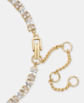 Cubic Zirconia Collar Necklace, 16" + 3" extender