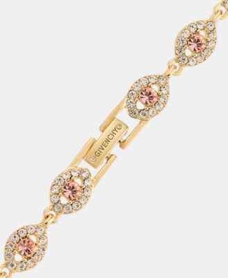 2-Pc. Set Stone & Crystal Link Bracelet & Crystal Stud Earrings