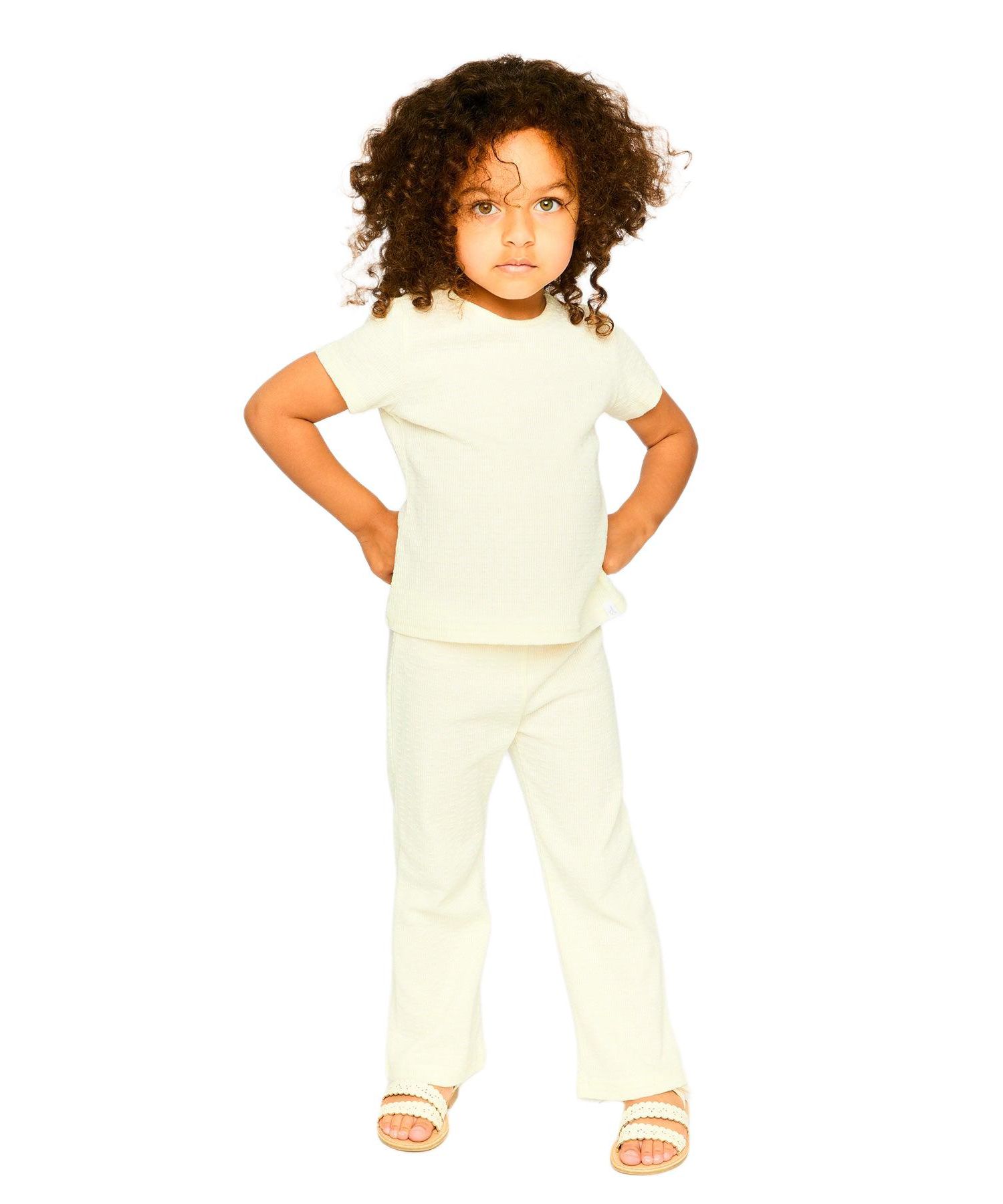 Baby Girls Crinkle Jersey Leggings