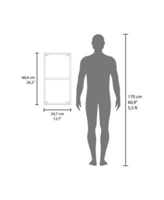 Wall-Mounted Bathroom Cabinet with Hidden Storage and Open Compartment