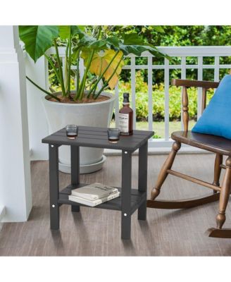 Double Layer Outdoor Side Tables  HDPE  Allweather  Adirondack Table