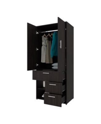 Care Free Multi-Storage Wardrobe with Rod and Shelving