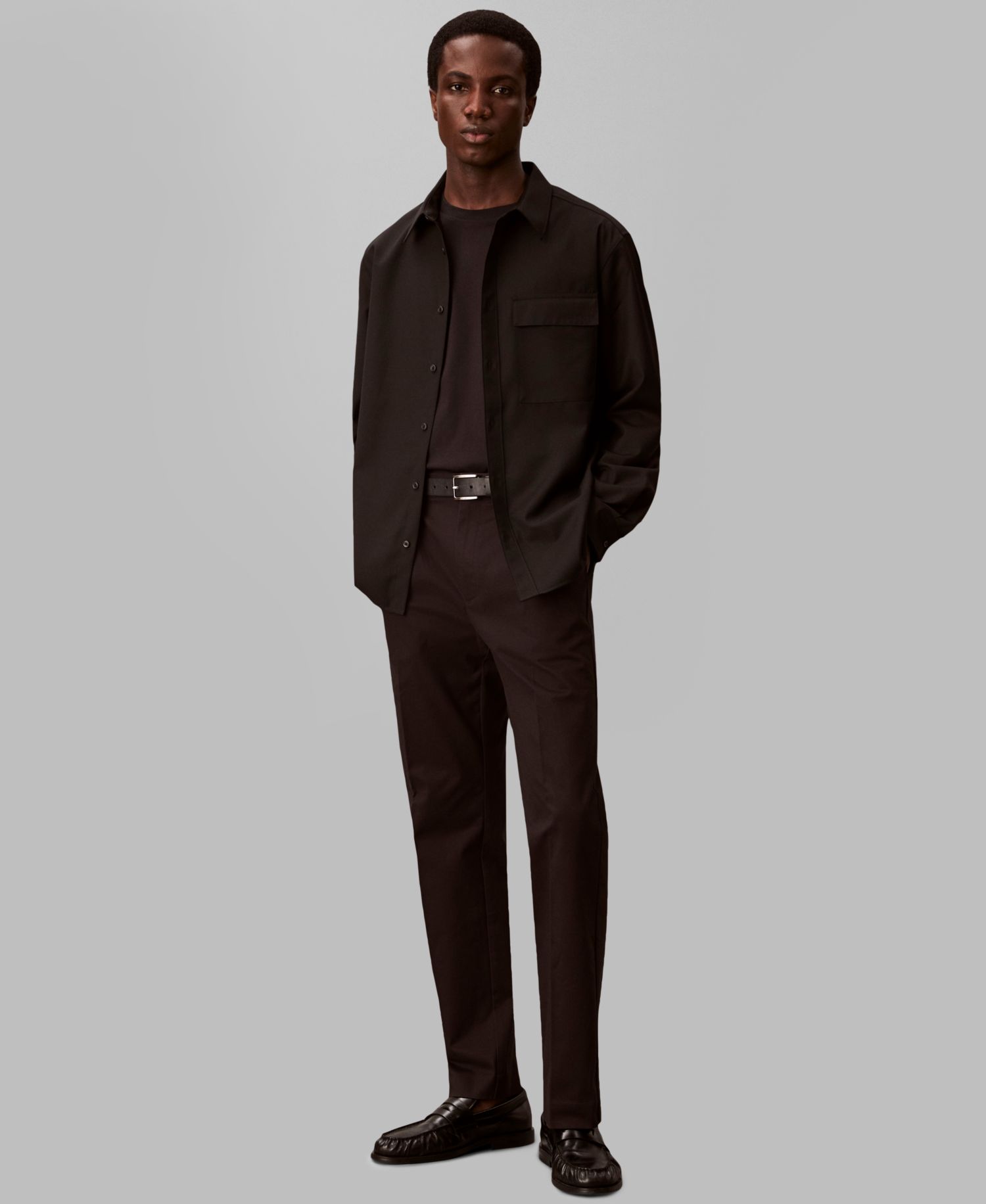 Men's Travel Twill Regular-Fit Shirt