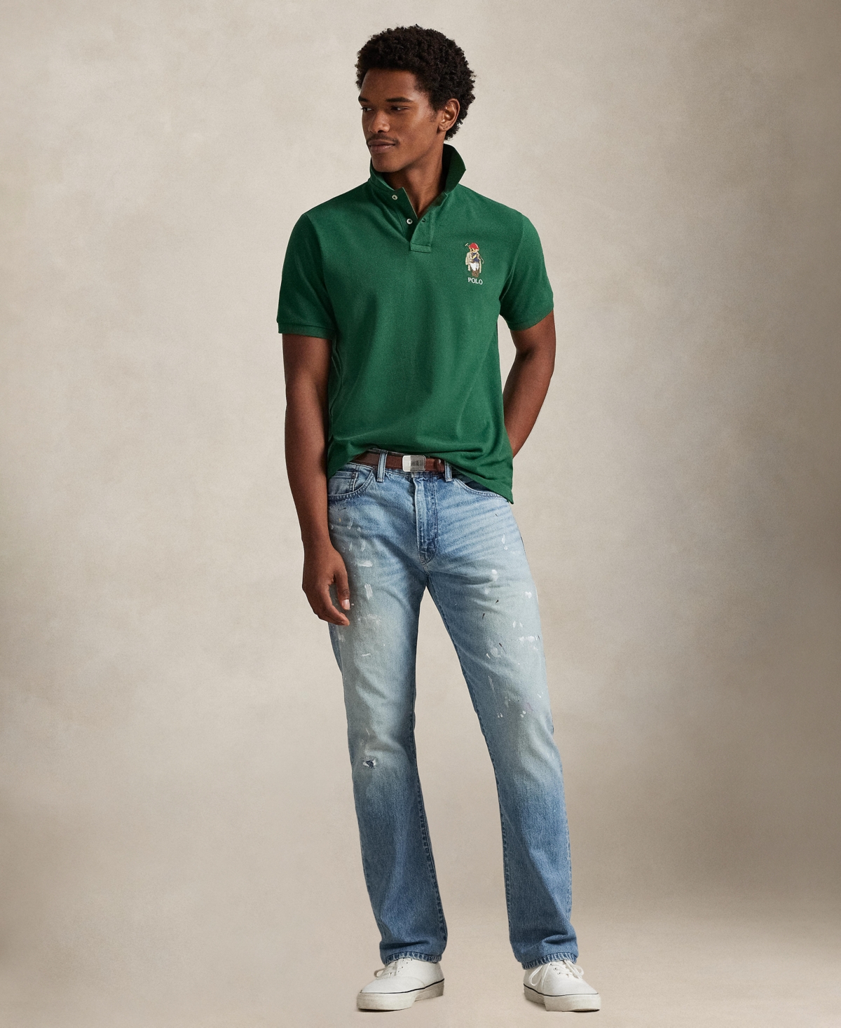 Polo Ralph Lauren Men's Classic-Fit Bear Mesh Shirt