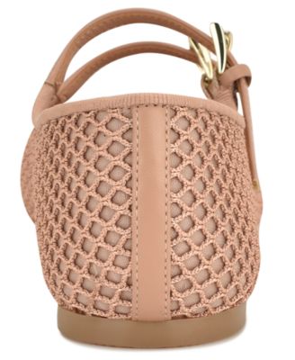 Women's Keira Double Mary Jane Strap Mesh Flats