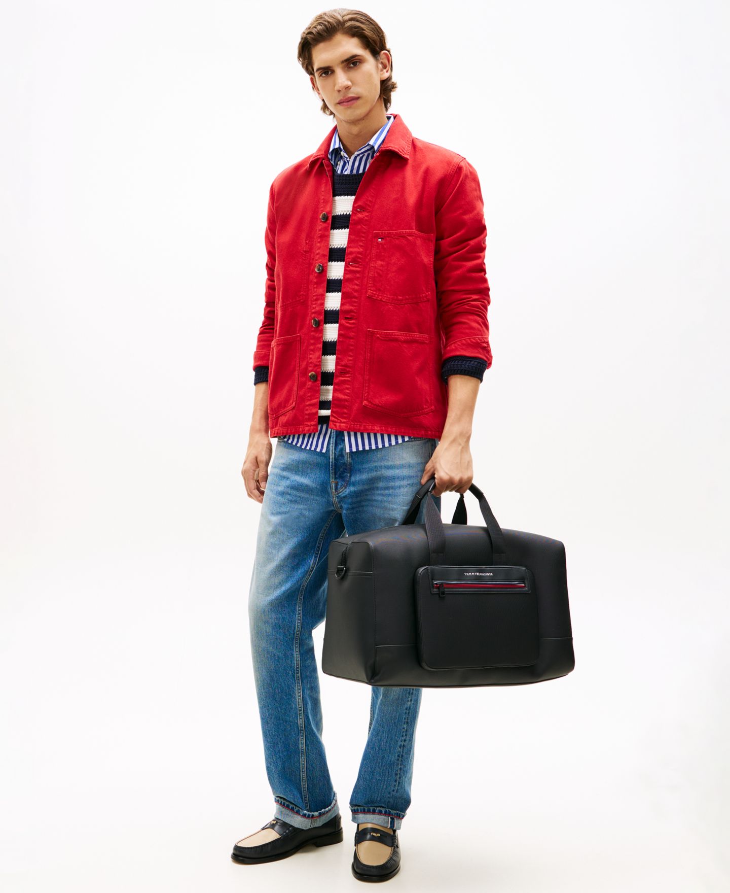 Мужская сумка Tommy Hilfiger Foundation Duffel, цвет: Чёрный — фото 5