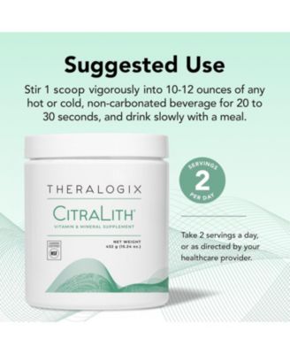 CitraLith Canister Vitamin & Mineral Supplement - 90-Day Supply - Kidney Health Support for Healthy Kidney Function - NSF Certified