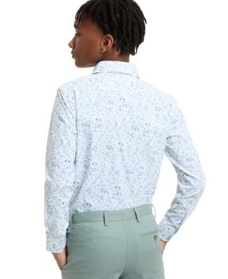 Boys' 8-20 Floral Print Shirt