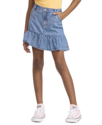 Girls' 7-16 Flounce Mini Skirt