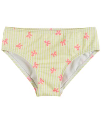 Girls' 2T-5 Puff Sleeve Top, Bikini Bottom, & Matching Headband, 3-Piece Set