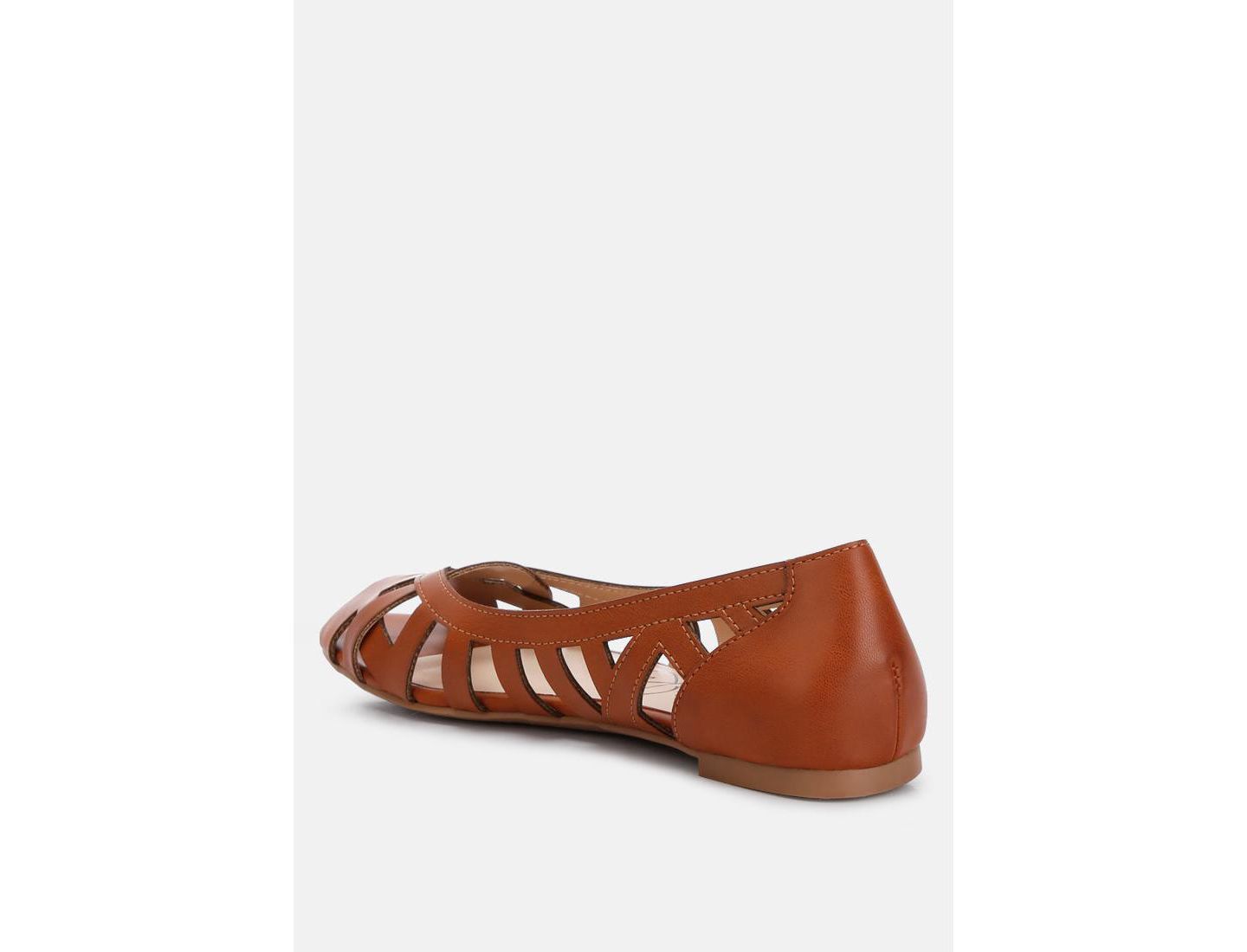 Женские балетки London Rag Moira Woven Peep Toe Flats, цвет: Чёрный — фото 9