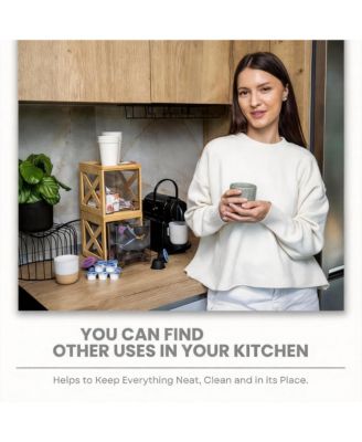 2-Pack Clear Drawers - Kitchen & Bathroom Storage Organizer