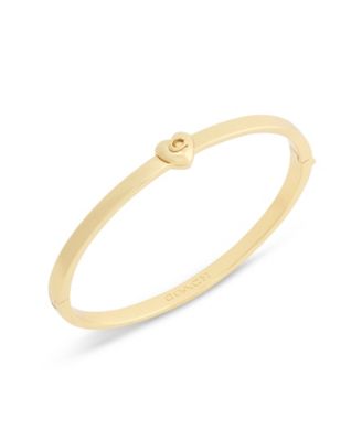 Chalk Signature C Heart Enamel Bangle Bracelet