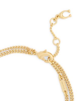 Faux Stone Floral Statement Charm Bracelet