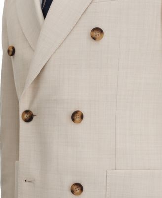 Men's Double Breasted Slim Fit Suit Blazer