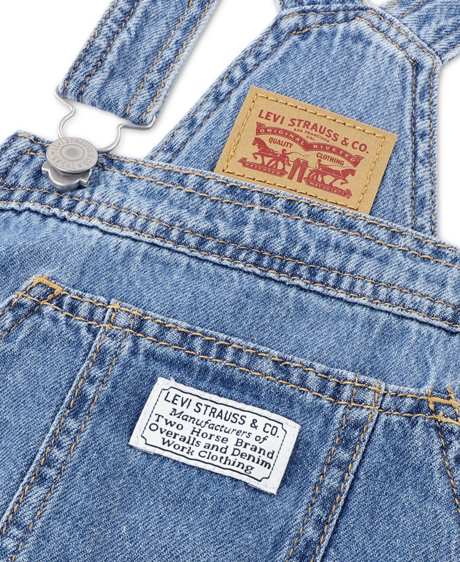 Girls' 7-16 Apron Neck Shortalls