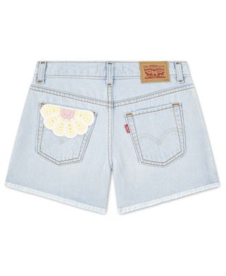 Girls' 4-6X Crochet Applique A-Line Shorts
