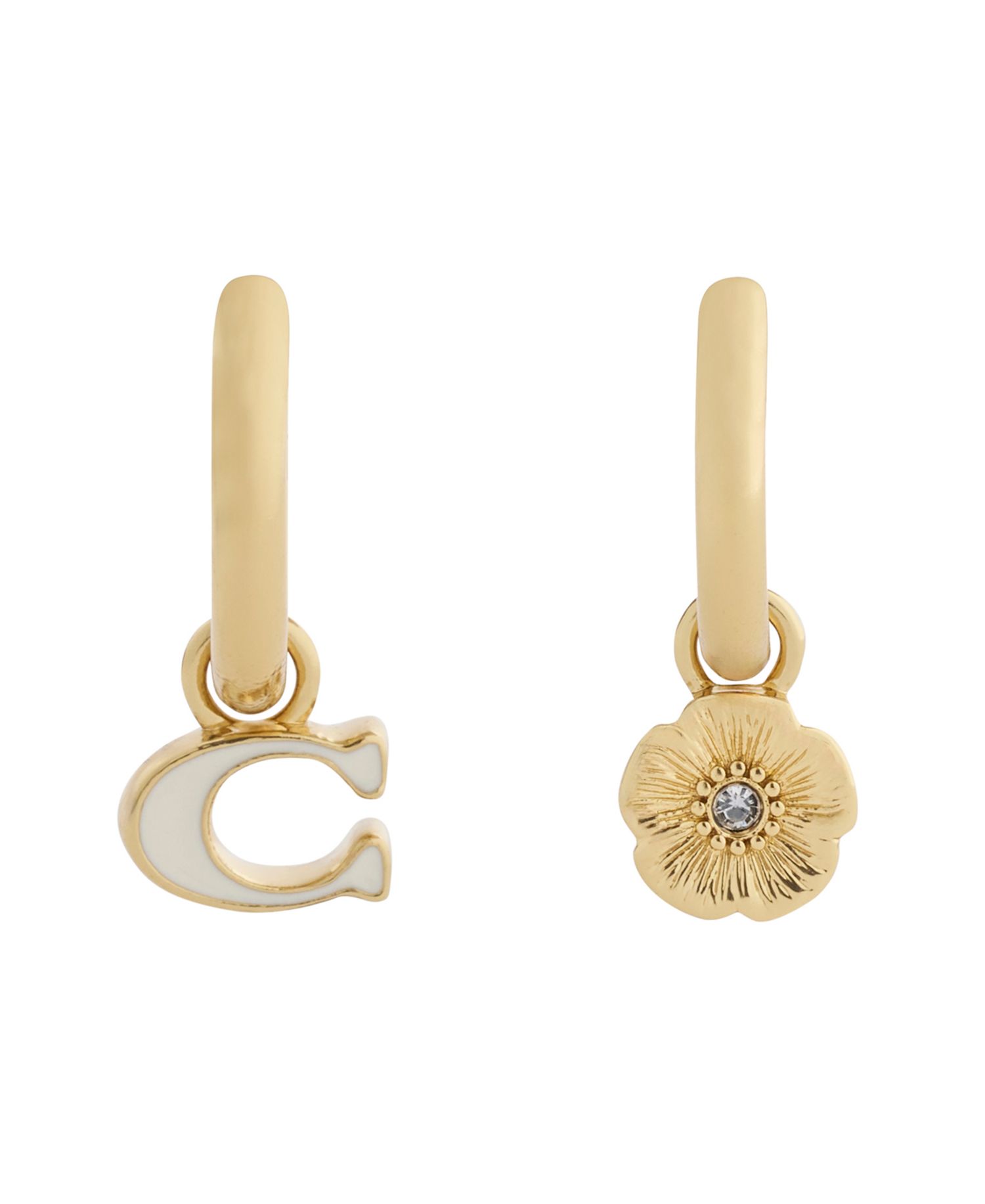 Chalk Signature C Tea Rose Mismatch Earrings
