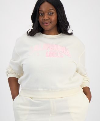 Trendy Plus Size Cali Crew Fleece Sweat Set