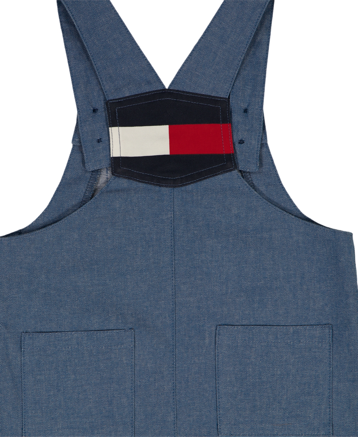 Tommy Hilfiger Baby Boys' Striped Crewneck T-Shirt and Signature Denim Shortalls, 2-Piece Set