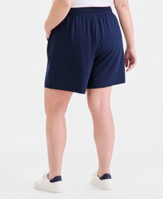 Plus Size Raw-Hem Lux Soft French Terry Shorts