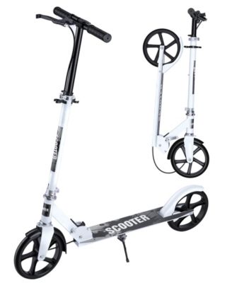 Lightweight Foldable Kick Scooter for Kids 8+ & Teens, Dual Suspension with 8" Wheels, Wide Deck, Supports Up to 330 lbs