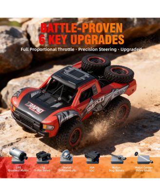 1:14 High-Speed 4WD RC Truck for Kids & Adults, 70km/h Off-Road Car with Dual Shells & LED Lights