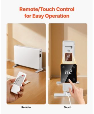 Convection Panel Heater 1500W Wall or Stand Mount with Remote 24H Timer