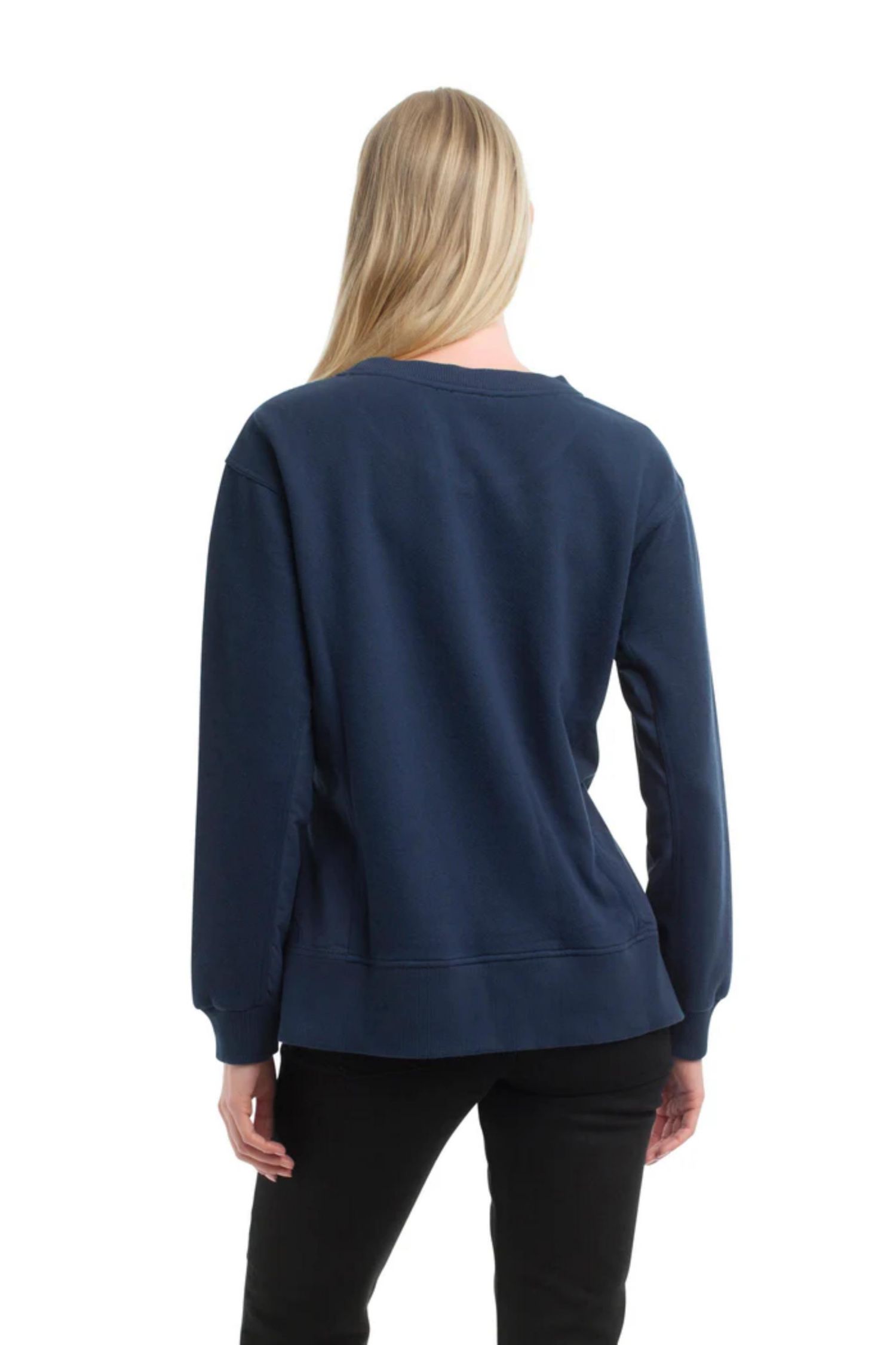 Women's Woven Side Panels Sweatshirt