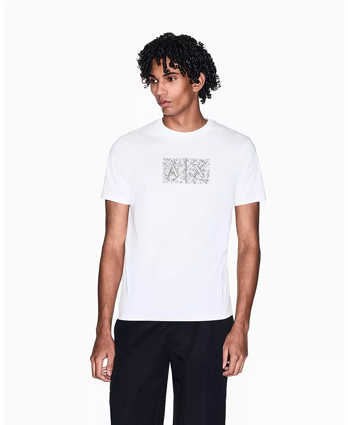 Men's Short Sleeve Jersey Printed Box Logo T-Shirt - thumbnail 6